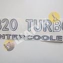 Надпись КамАЗ "320 TURBO" на облицовку объёмная 